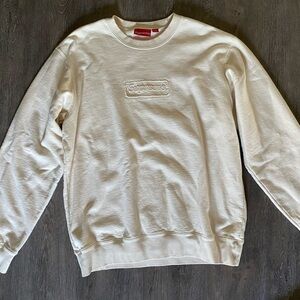 Supreme Cutout Logo Crewneck - Natural